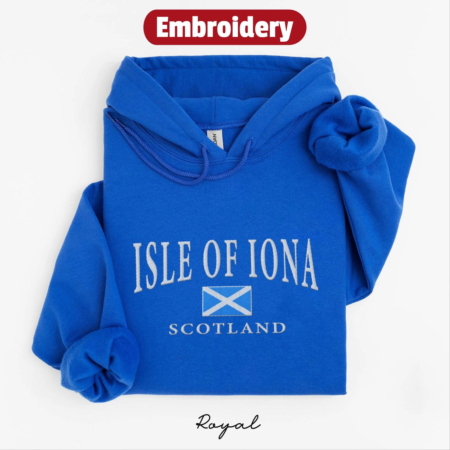 Isle of Iona embroidered hoodie