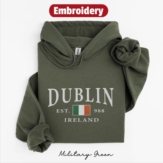 Dublin embroidered hoodie