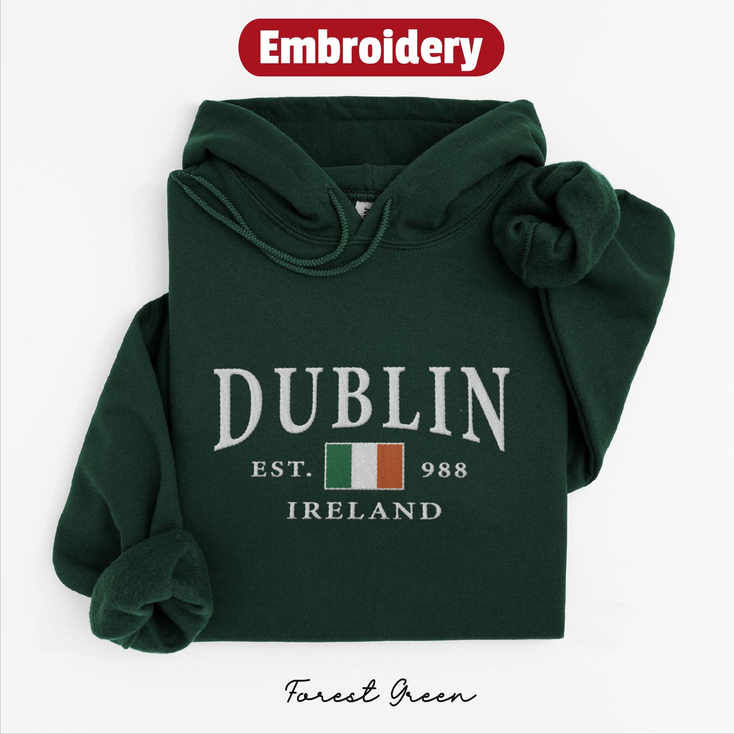 Dublin embroidered hoodie