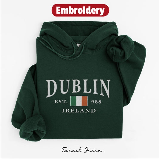 Dublin embroidered hoodie