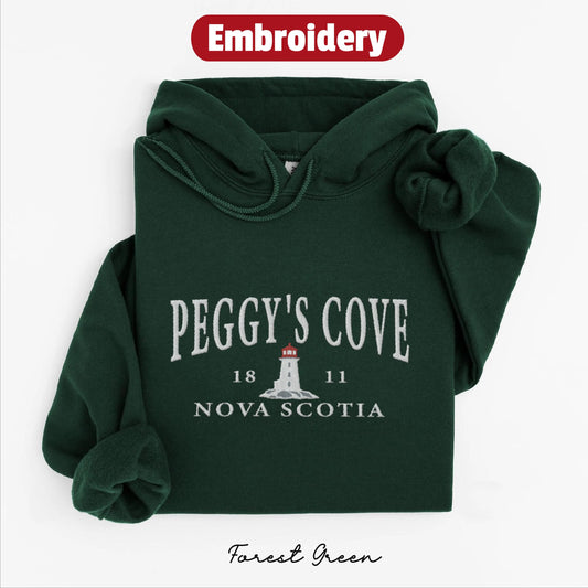 Peggys Cove embroidered hoodie