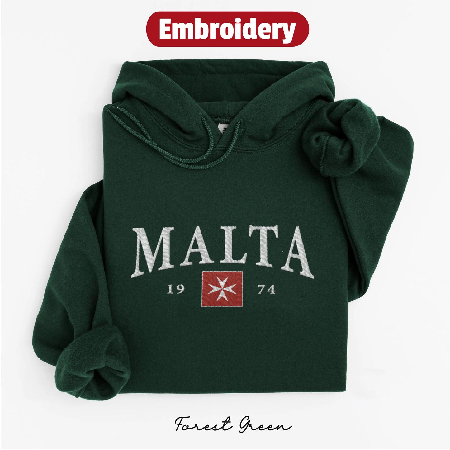 Malta embroidered hoodie