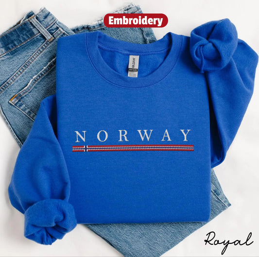 Norway embroidery sweatshirt crewneck