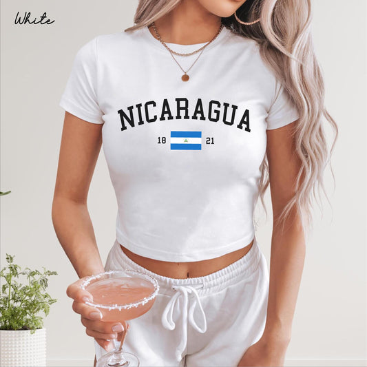 Nicaragua Y2K  Women's Baby Tee