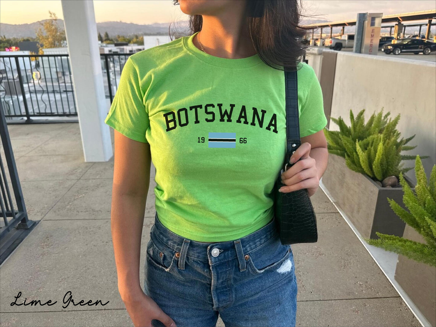 Botswana Y2K Women's Baby Tee