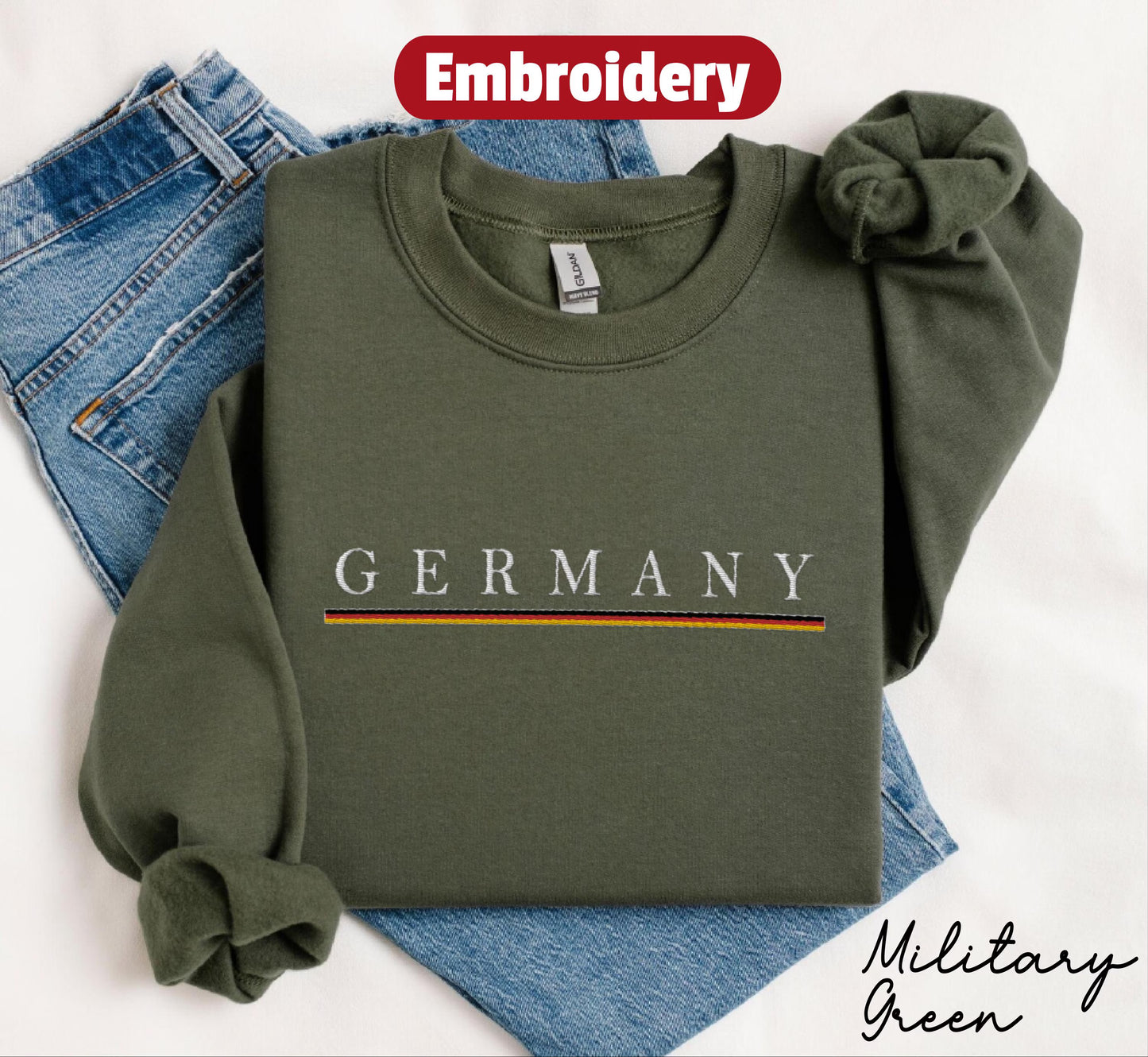 Germany Flag embroidered sweatshirt