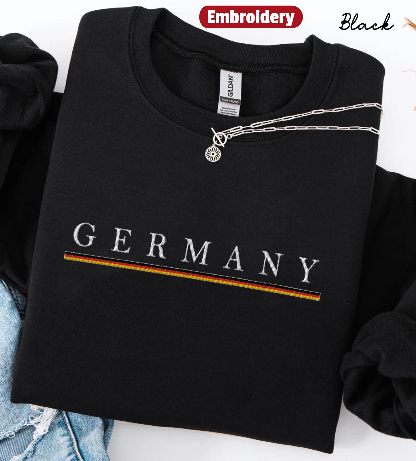 Germany Flag embroidered sweatshirt