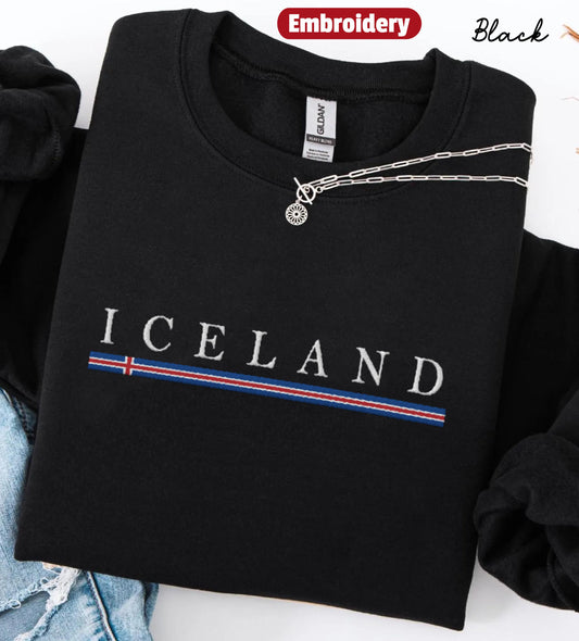 Iceland embroidered sweatshirt crewneck