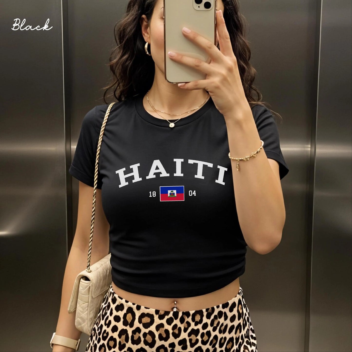Haiti Y2K Women's Baby Tee