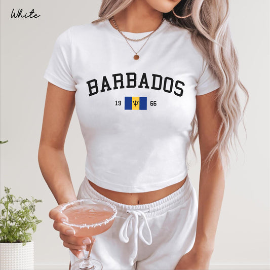 Barbados Y2K Women's Baby Tee