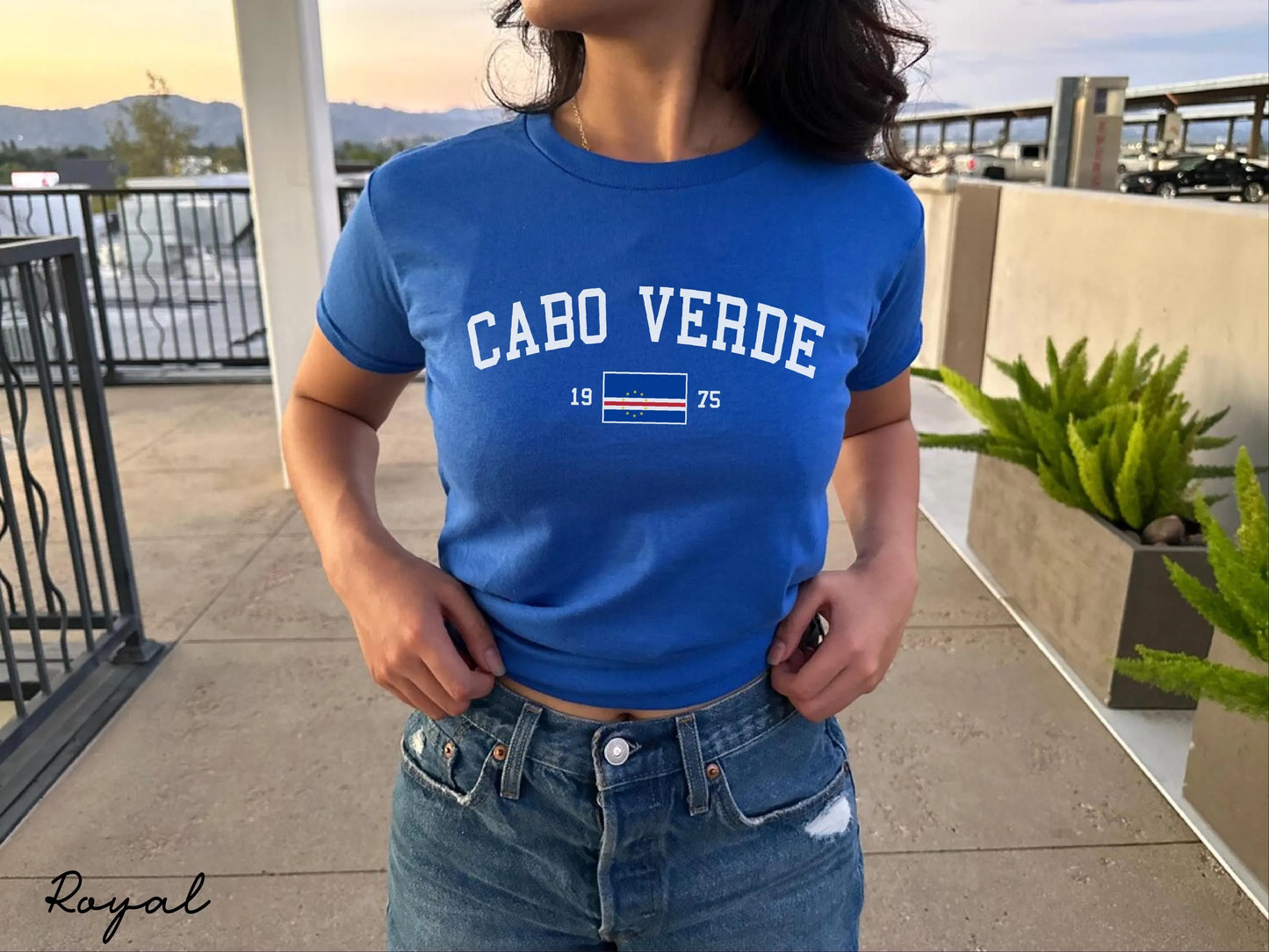 Cabo Verde Y2K  Women's Baby Tee