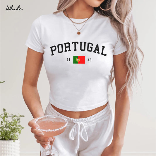 Portugal Y2K  Women's Baby Tee