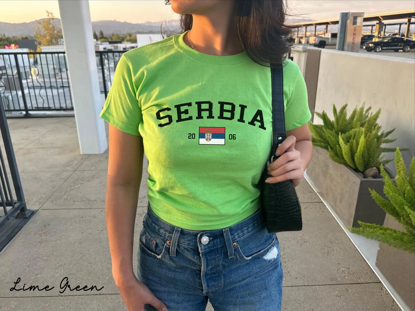 Serbia Y2K  Women's Baby Tee