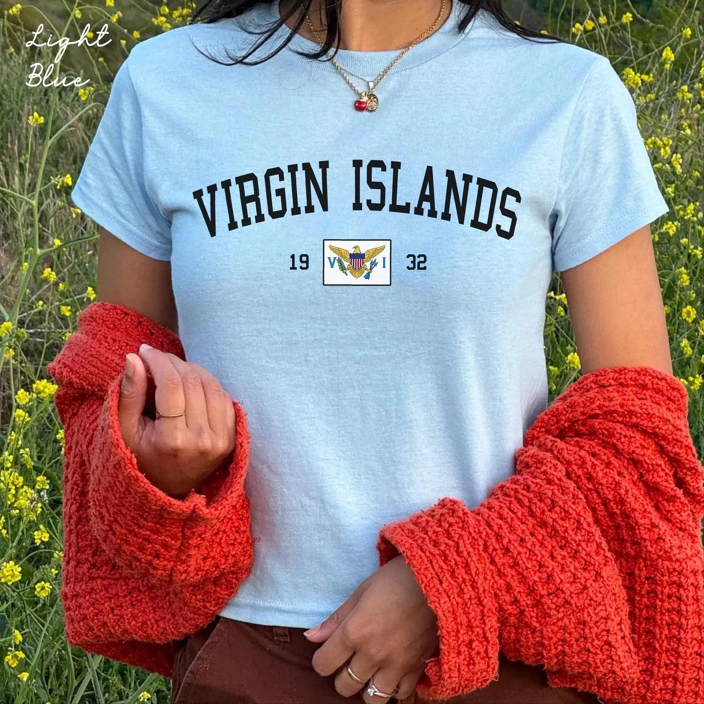 Virgin Islands Y2K  Women's Baby Tee