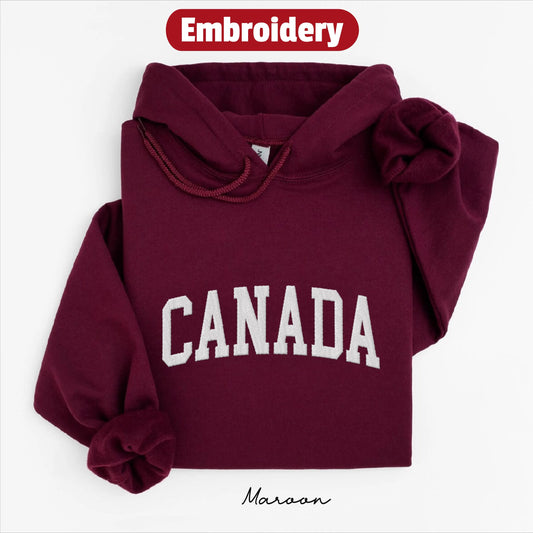 Canada embroidery hoodie