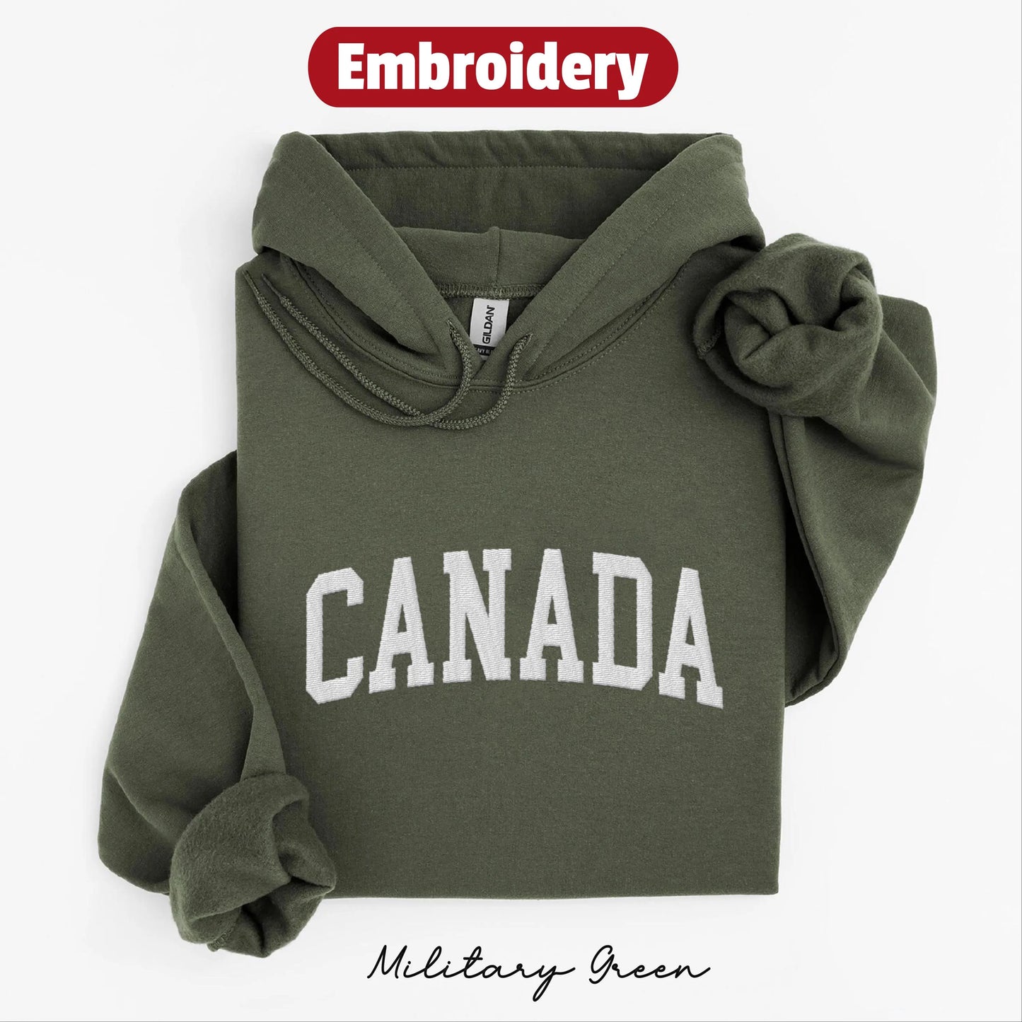 Canada embroidery hoodie
