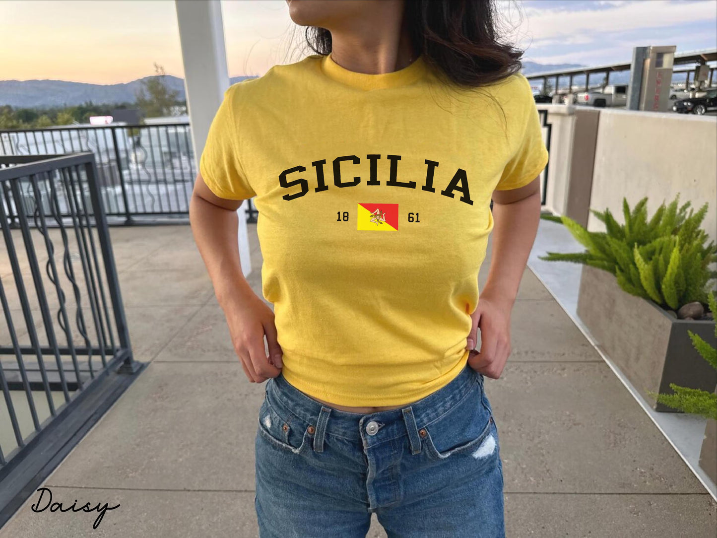 Sicilia Y2K  Women's Baby Tee