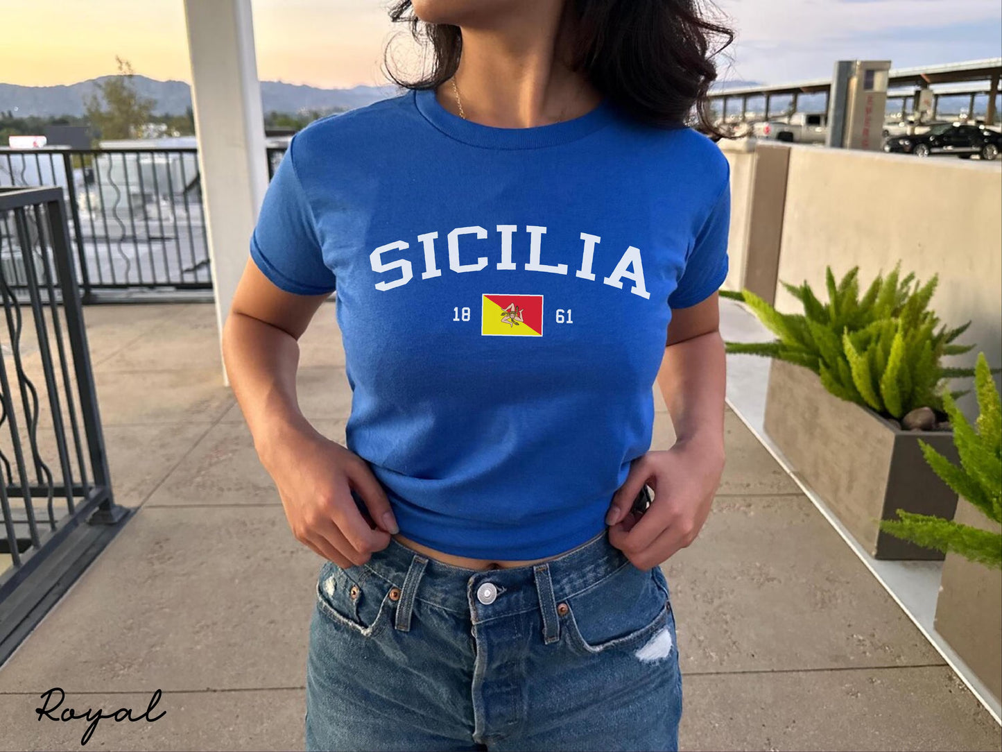 Sicilia Y2K  Women's Baby Tee