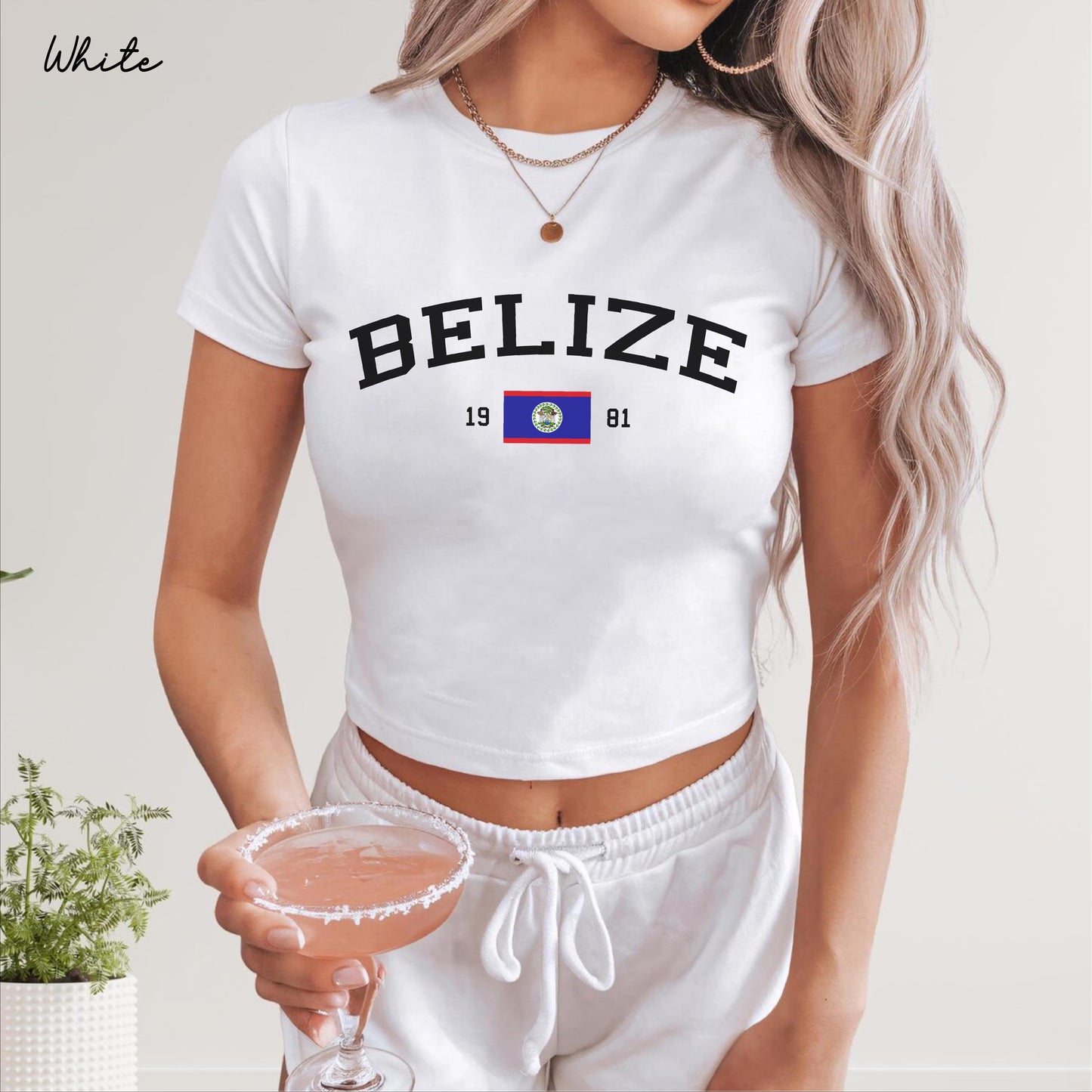 Belize Y2K Women's Baby Tee
