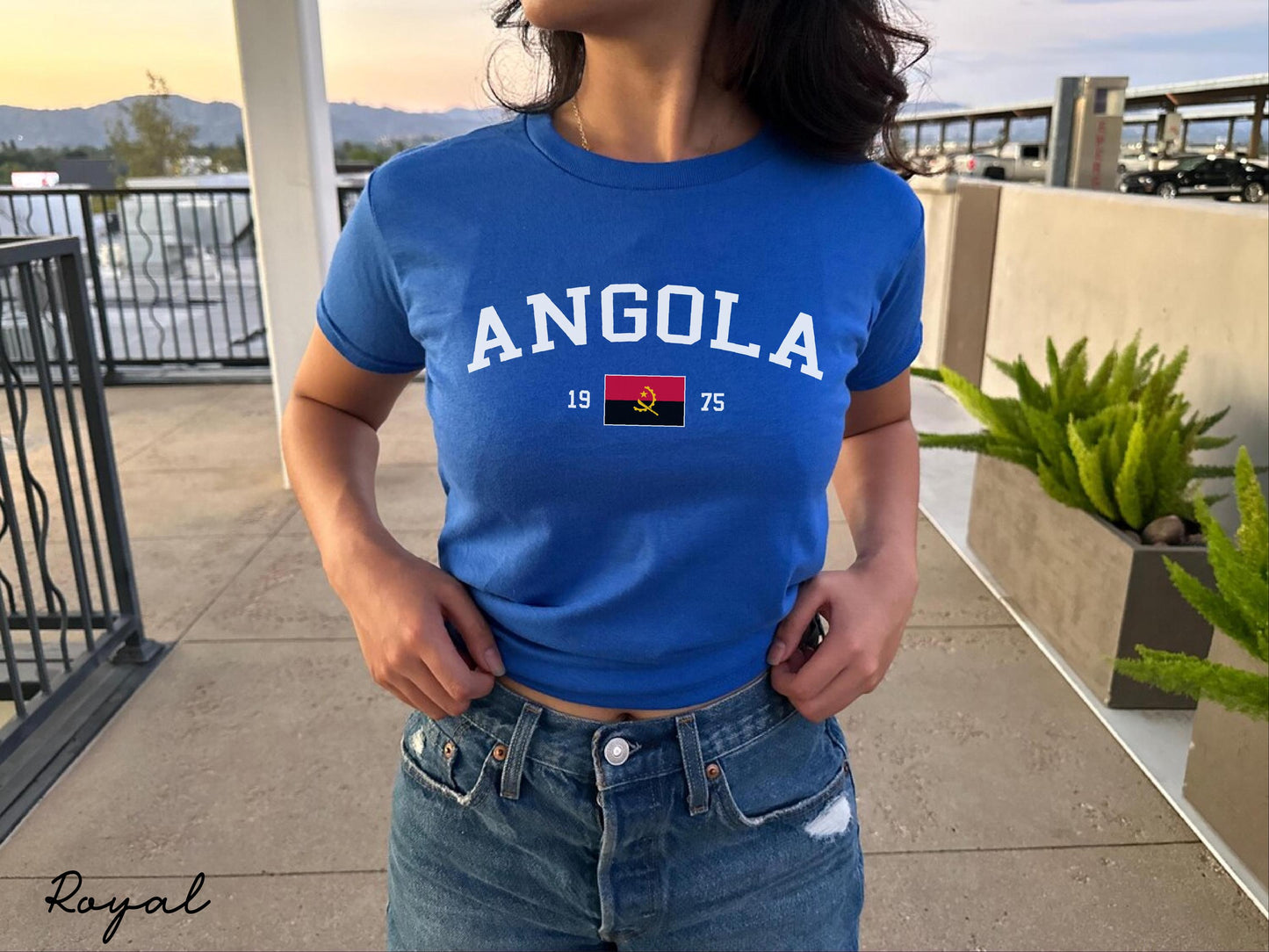 Angola Y2K Women's Baby Tee