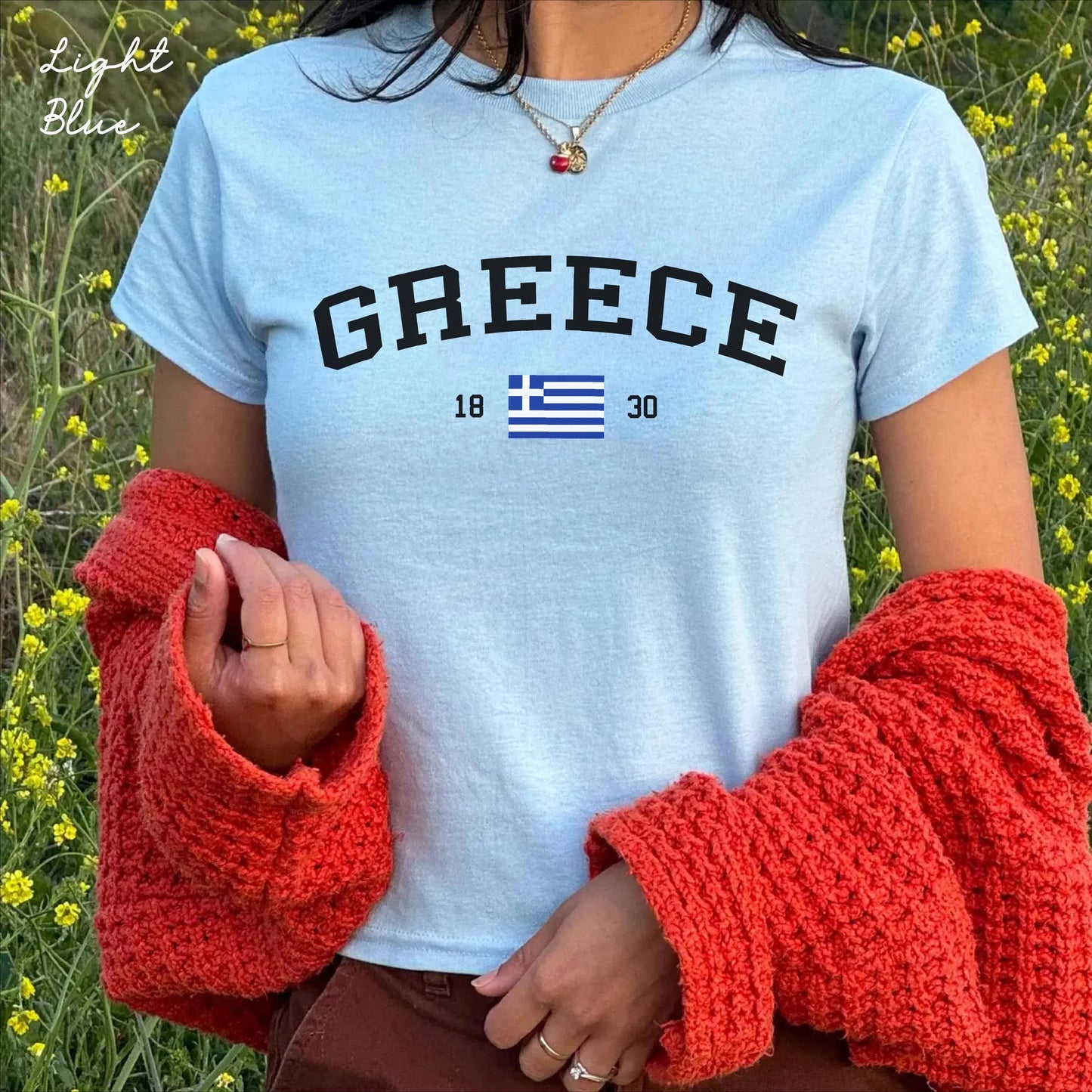Greece Y2K Women's Baby Tee