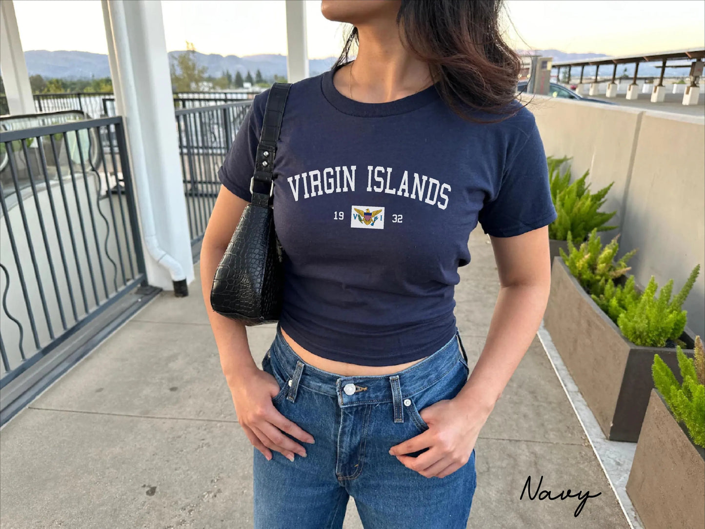 Virgin Islands Y2K  Women's Baby Tee