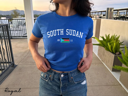 South Sudan Y2K Women's Baby Tee