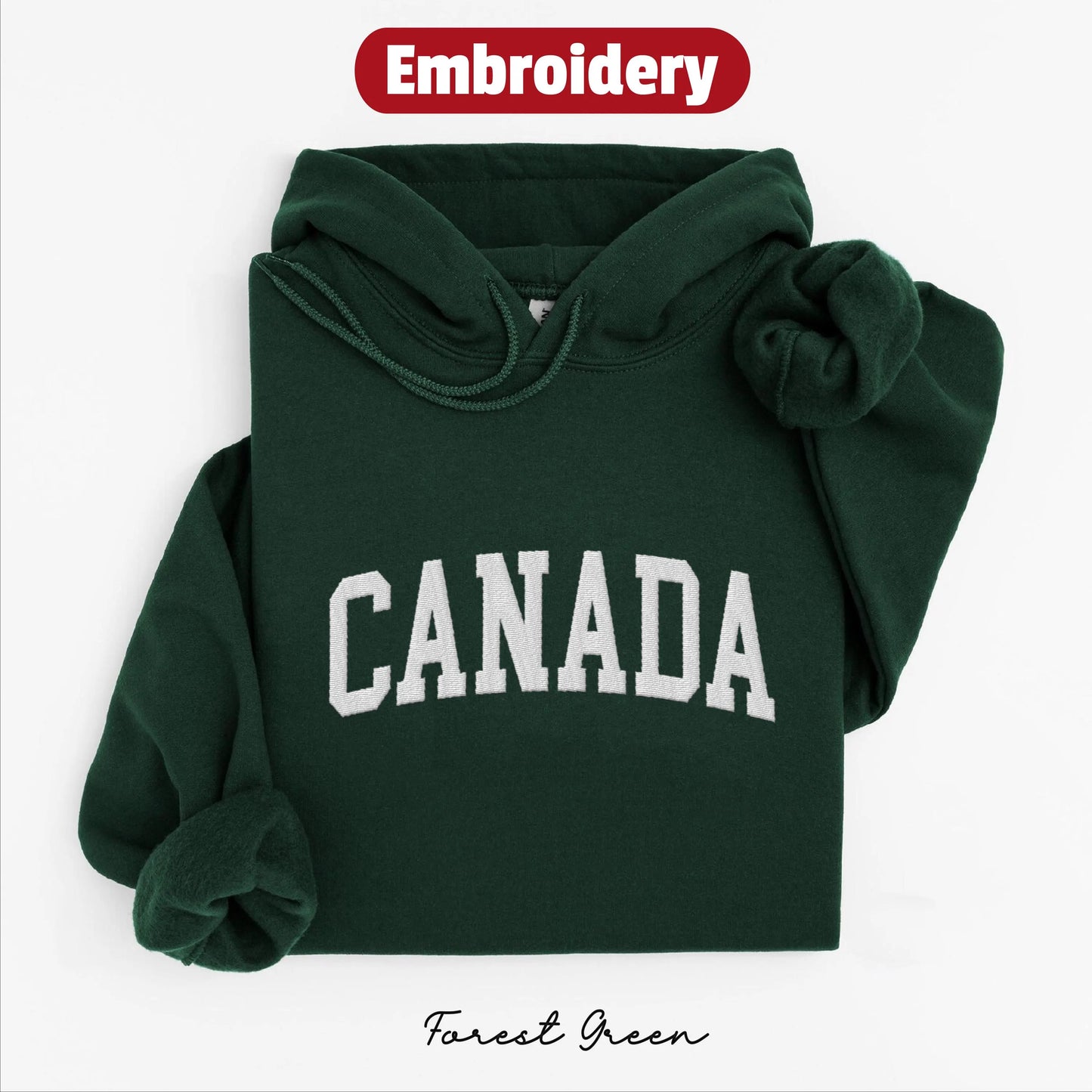 Canada embroidery hoodie