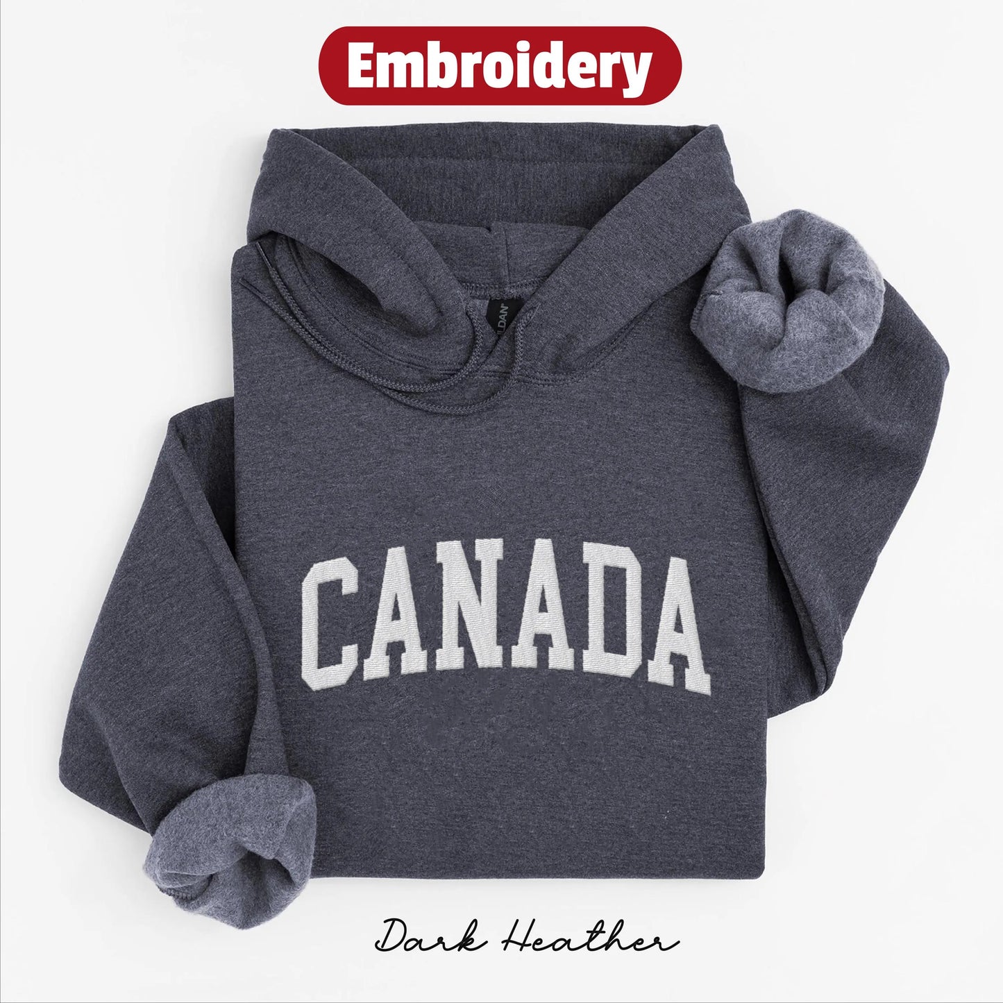 Canada embroidery hoodie
